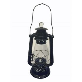 Black Hurricane Kerosene Lantern Wedding Hanging Light Camping Lamp - 12 Inches